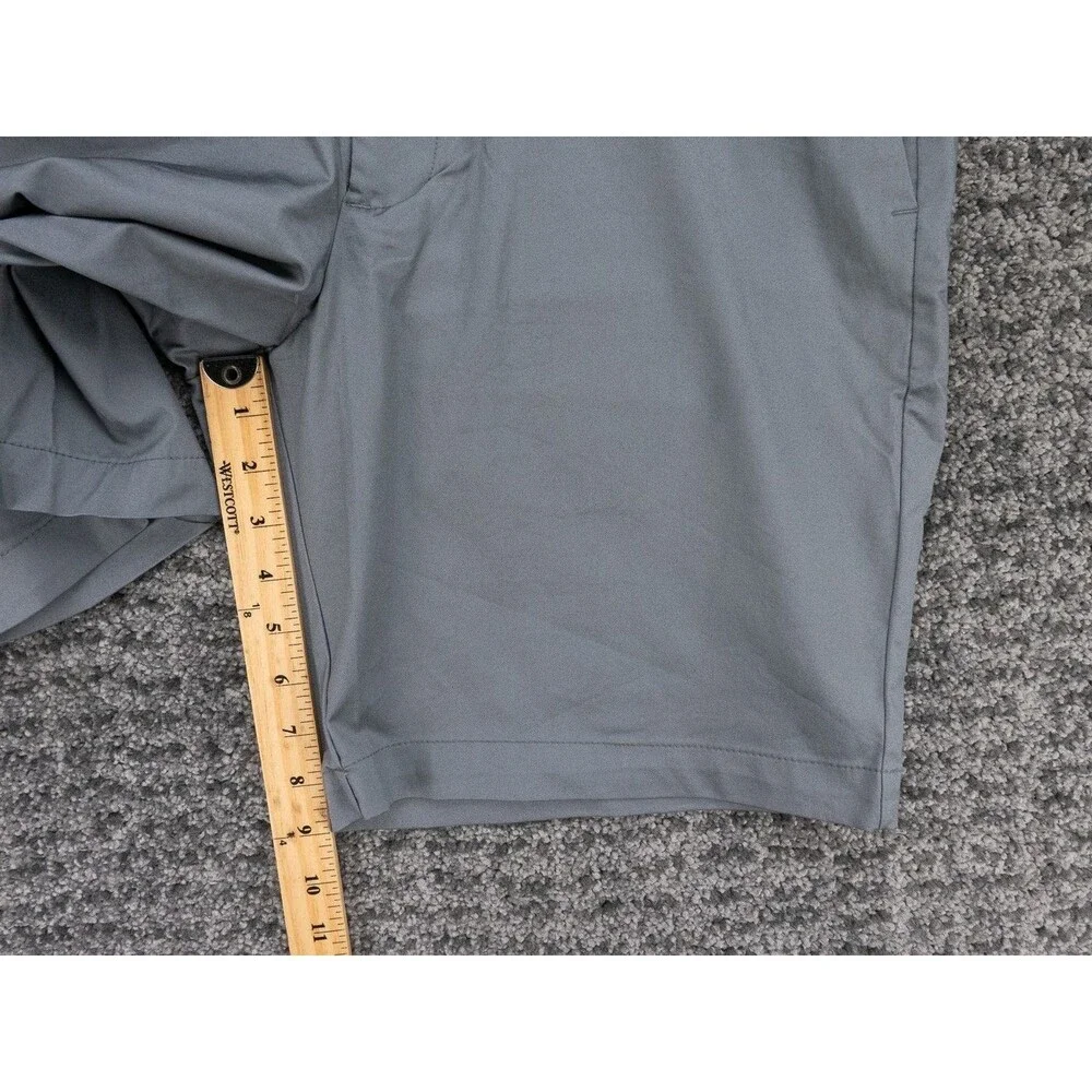 Banana Republic Shorts Mens 34 Inseam 9 Gray Stretch Chino Casual Preppy Golf
